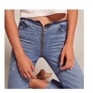 Reformation Zipper Jean